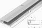 Preview: PS - Abschlussprofil mit Basisprofil 7mm, Alu silber matt, 270cm