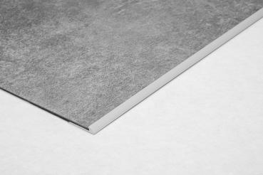 Abschlussprofil 2,8mm, Alu silber matt, gebohrt, 270cm