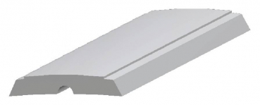 PVC-Einlage, grau, 25mm x 25m Rolle