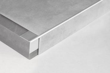 Preview: Treppenkantenprofil 2,8mm, Alu silber matt, beidseitig gebohrt, 300cm