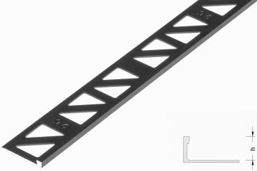 Winkelabschlussprofil Alu schwarz matt 2,5mm, 270cm