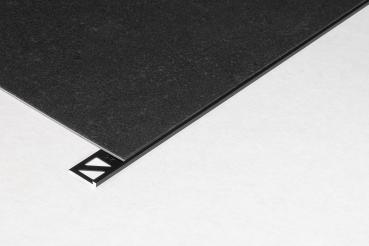 Winkelabschlussprofil Alu schwarz matt 2,5mm, 270cm