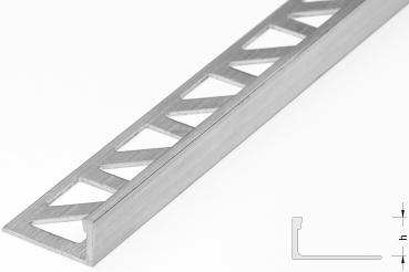 Winkelabschlussprofil Alu natur 2,5mm, 250cm