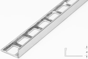 Edge trim 11mm, stainless steel, 270cm 