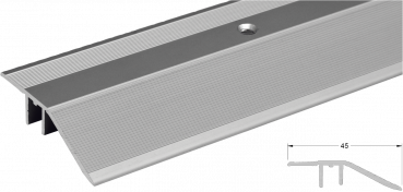 PS - Deckel Ausgleichsprofil, Alu silber matt, 270cm