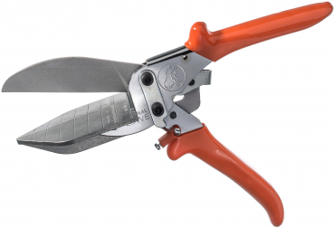 Mitre cut shears with mechanical advantage