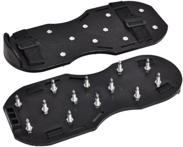 Hobnailed shoes with 50mm nails and fastening straps.