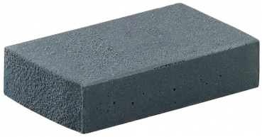 Eraser80x50x20mm. Recommended for removing slightly burned or shining stains. For grinding, polishing, matting or cleaning metal, paint, wood, ceramic