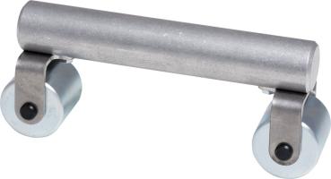 Andrückrolle mit massivem Griff mit 2 Rollen 40mm breit. Länge 195mm