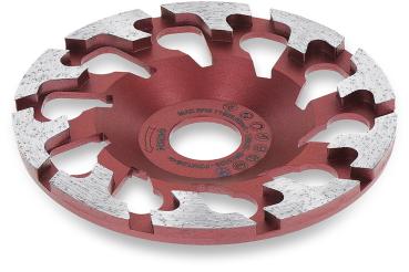 Diamant-Schleifscheibe 130mm Sondergröfle 130mm x 25mm Aufnahmebohrung für Festool Sanierungsschleifer. Inklusive Reduzierring auf 22,2mm Aufnahmebohrung für gängige Winkelschleifer. Anwendungsgebiete: für Beton, Beton abrasiv, Estrich, Spachtelmasse.