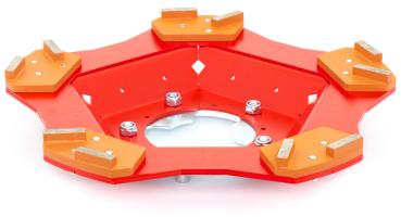 Diamantsegment für Schleifarbeiten auf mineralischen Untergründen mit dem ROLL Diamantschleifteller.  Zum Schleifen von Estrichen und Spachtelmassen.