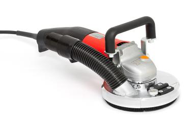 Die ROLL Handschleifmaschine RO-125 ist ein kompakter Sanierungsschleifer zum egalisieren von Unebenheiten auf Beton und Estrichflächen. Zum Entfernen von Bodenbelagsrückständen, Kleberresten, Fliesenkleber, Spachtelmasse und Bodenbeschichtungen im Randbe