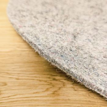 Wollpads im Einsatz auf Parkett