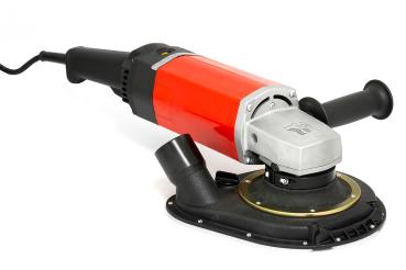 Die ROLL Randschleifmaschine ROMO-180 ist ein kraftvoller Randschleifer zum Schleifen von Parkett-, Kork- und Holzböden im Randbereich, in Nischen und schwer zugänglichen Stellen. Mit integrierter Staub-Absaugvorrichtung und aufklappbarem Haubensegment fü