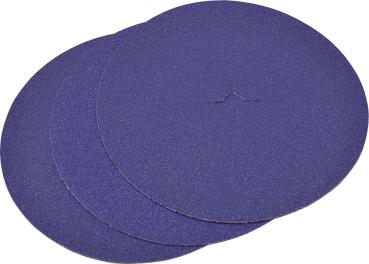 Klettscheiben-Keramik 150mm KG 80 Standardgröße für alle Randschleifmaschinen passend. Hochwertige Qualität für den Profi. Zirkonkorundkörper und Vollkunstharzbindung. Pack à 25 Stück