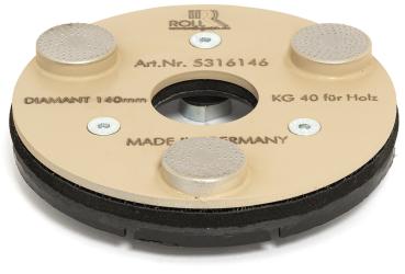 Diamant 140mm, KG60 für Holzbearbeitung mit der Parkettschleifmaschine Woody
