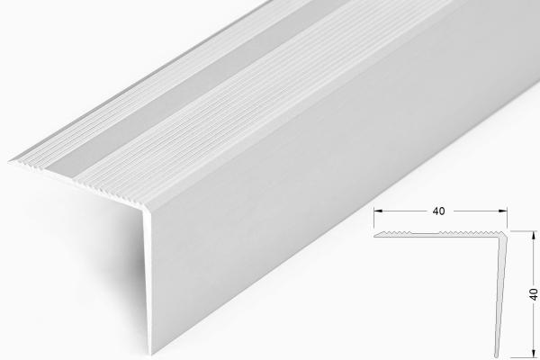 Winkelprofil 40x40mm, Alu natur ungebohrt, 300cm