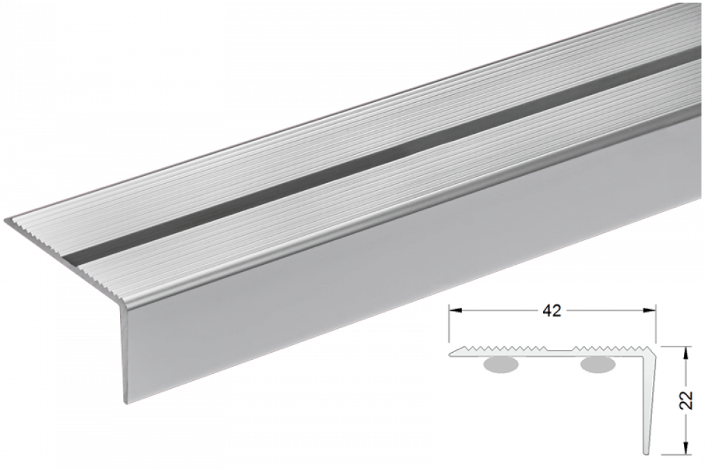 Stair nosing 22x42mm