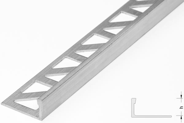 Winkelabschlussprofil Alu natur 2,5mm, 250cm