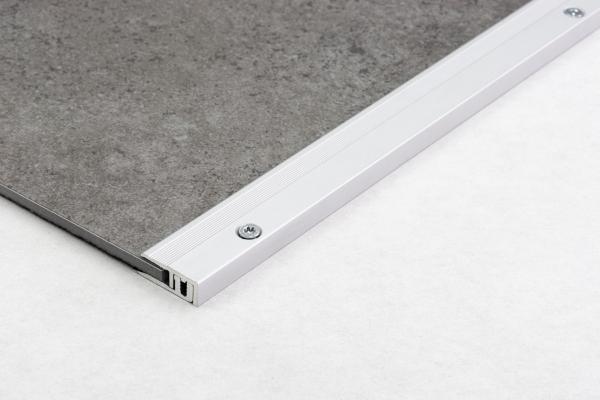 DPS - Abschlussprofil mit Basisprofil 4mm, Alu silber matt, 270cm