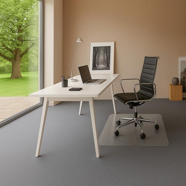 Bodenschutzmatte mit Noppen 3000x1200 mm aus Polycarbonat Für Teppichbeläge. 2,5mm stark. 100% Polycarbonat ohne Recyclinganteil.