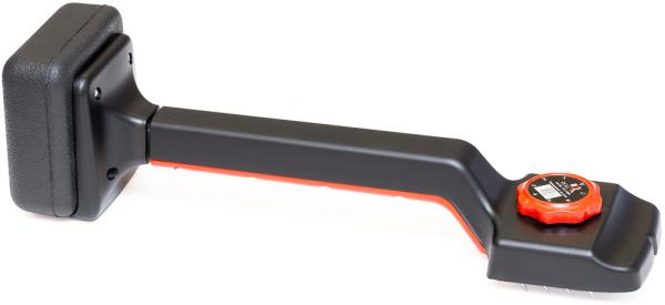Kniespanner de Luxe Unverzichtbares Werkzeug zum Verspannen von Teppichen auf Nagelleisten. Mit Greifereinsatz, verstellbarer Bodenplatte und Stoßpolster. Längenverstellbar.