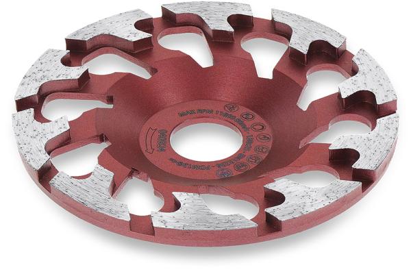 Diamant-Schleifscheibe 130mm Sondergröfle 130mm x 25mm Aufnahmebohrung für Festool Sanierungsschleifer. Inklusive Reduzierring auf 22,2mm Aufnahmebohrung für gängige Winkelschleifer. Anwendungsgebiete: für Beton, Beton abrasiv, Estrich, Spachtelmasse.