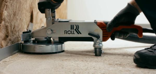 The ROLL hand grinding machine RO-180 is an extremely powerful renovation grinder for leveling out unevenness on concrete and screed surfaces. For removing floor covering residues, adhesive residues, tile adhesives, leveling compounds and floor coatings.