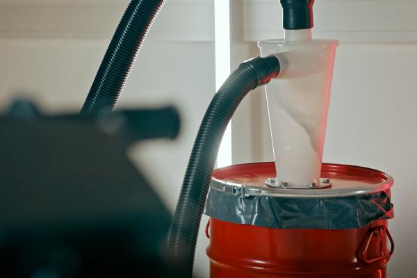 ROLL dust separator with cyclone