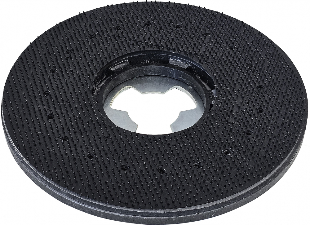 Pad holder disc for single disc machine