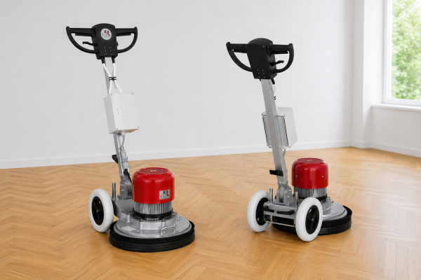 Die Parkettschleifmaschine RO‐800SA ist eine universelle Bodenschleifmaschine für alle Schleifarbeiten vom Untergrund bis zum Parkett.