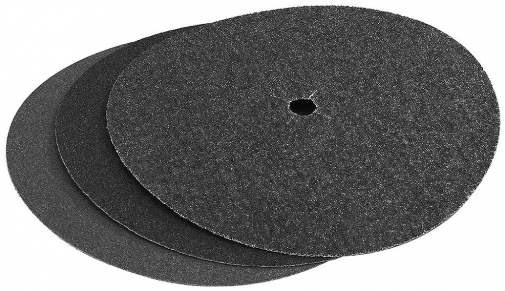 Sanding disc with Velcro 178mm, grit 16, pack of 50 units. With center hole.
