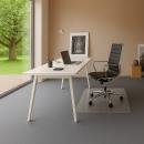 Bodenschutzmatte mit Noppen 925x1200mm aus Polycarbonat Für Teppichbeläge. 2,5mm stark. 100% Polycarbonat ohne Recyclinganteil.