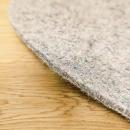 Wollpads im Einsatz auf Parkett